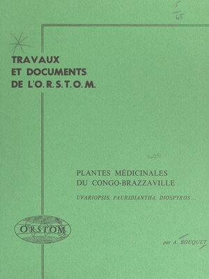 cover image of Plantes médicinales du Congo-Brazzaville